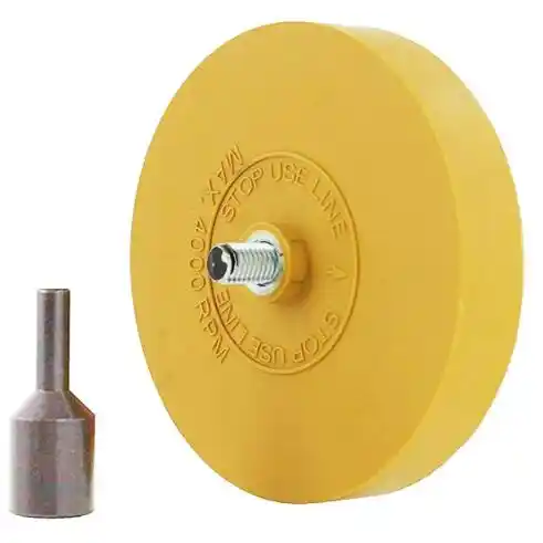 4inch rubber eraser wheel and adhesive