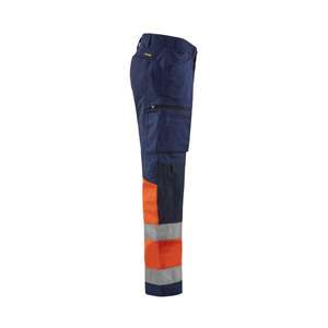 BLAKLADER - 155118118953D116 Pantalón Hi-Vis elástico Azul marino/Naranja-EAN 7330509663073 ROPA DE TRABAJO DE LA HI-VIS - Product Image 4