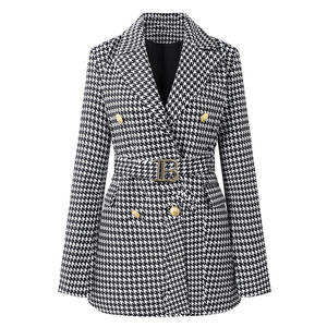 2025 printemps automne femmes haute qualité sens frit rue costume veste élégant Style britannique <span class=keywords><strong>mi</strong></span>-<span class=keywords><strong>long</strong></span> simple boutonnage <span class=keywords><strong>manteau</strong></span> <span class=keywords><strong>manteau</strong></span> - Product Image 1