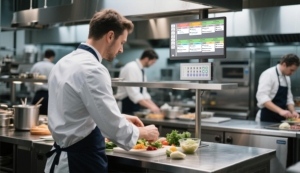 Mới đến nhà bếp hiển thị vết sưng thanh hoàn toàn có thể lập trình phím 2.4GHz không dây KDS Bàn phím chống bụi không thấm nước sơn tĩnh điện - Product Image 2