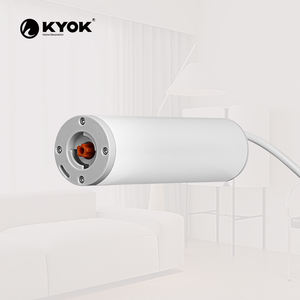 Sistema de pista de cortina eléctrica KYOK pista de cortina impulsada por motor blanca de forma simple moderna para el hogar o el hotel - Product Image 1