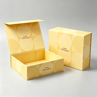 Boîte cadeau rigide en carton rose bleu personnalisée, matériaux recyclés, boîte en papier pour chaussures, pantoufles, chaussettes, fermeture magnétique