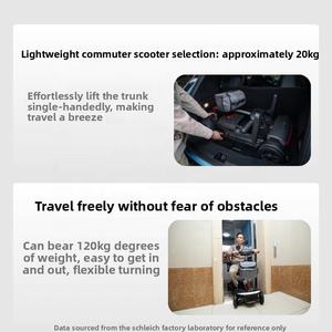 <span class=keywords><strong>Scooter</strong></span> Eléctrico de Cuatro Ruedas de Aleación de Aluminio, Motor sin Escobillas de 250W, Capacidad de 100 kg, Diseño Plegable Inteligente - Product Image 5