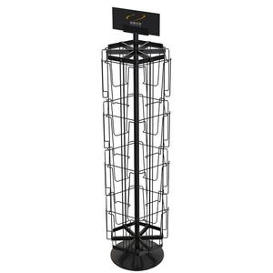 Exhibidor Giratorio de Metal para Revistas con Marca Gráfica, con 24 Soportes, Exhibidor de Catálogos y Folletos - Product Image 3