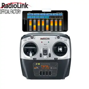 Radiolink fábricas t8fb, 2.4ghz, 8 canais, transmissor remoto rc e receptor, controle remoto r8ef, rádio para avião rc