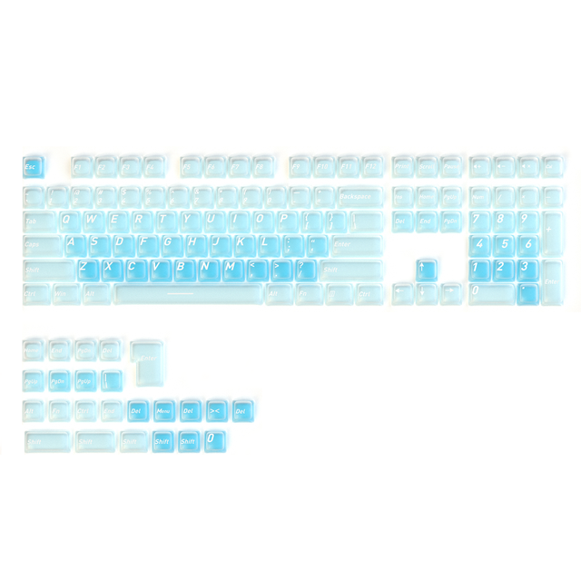 Liquid Foundation Keycap 2.0 PBT+PC Material CSA Height Double-shot Keycap Set Compatible All Mx Type Mechanical Gaming Keyboard