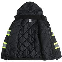 Veste bomber de sécurité haute visibilité pour hommes et femmes, veste de travail résistante et imperméable pour l'hiver, pour travaux en plein air par temps froid