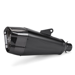 Tubo de escape modificado para motocicleta, doble orificio, sección trasera universal, escape modificado para xmax tmax560 <span class=keywords><strong>tmax</strong></span> - Product Image 1