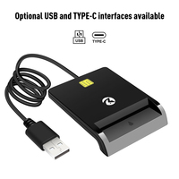 Lector de Tarjetas CAC ZOWEETEK ZW-12026-1 con Interfaz USB Compatible con Windows 10 11 MAC OS 10.11.1 para Usuarios de MacBook o de Escritorio