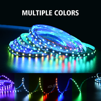 Nouveau Smart S Forme Led Bande 12V SK6812 3535 RGBIC S Zigzage Pliable Découpable 20 W/M Led Bande Adressable Coloré Lettre Signe