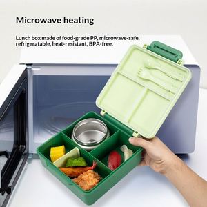 Boîte à lunch isotherme en acier inoxydable de haute qualité pour enfants, design mignon et amusant pour les élèves du primaire - Product Image 4