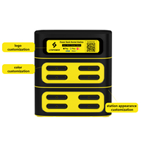 Stations de Location de Batteries Externes Litapower OEM 60W à Charge Rapide, 8 Emplacements, Partage de Recharge Portable pour Téléphones Mobiles, Kiosque Distributeur Automatique