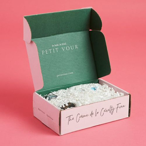 Boîte d'expédition en carton ondulé pour cosmétiques, petite, personnalisée, imprimée, rose, pour envoi postal - Product Image 6