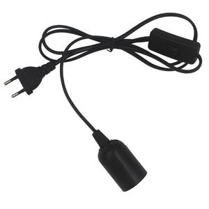 Câble d'alimentation de 1,8 m avec prise EU/US, support de lampe E27 avec interrupteur, <span class=keywords><strong>fil</strong></span> <span class=keywords><strong>pour</strong></span> ampoules LED suspendues, luminaire, douille de <span class=keywords><strong>suspension</strong></span> - Product Image 1