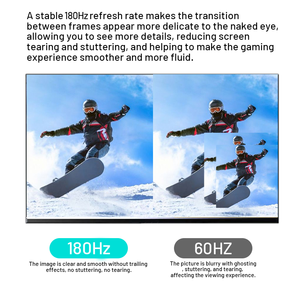 Monitor Gaming de 27 Pulgadas, 180Hz, 2K, Panel IPS 2560x1440, Altavoces Integrados, DP, <span class=keywords><strong>VGA</strong></span>, 100% SRGB, LCD para PC Gamer - Product Image 5