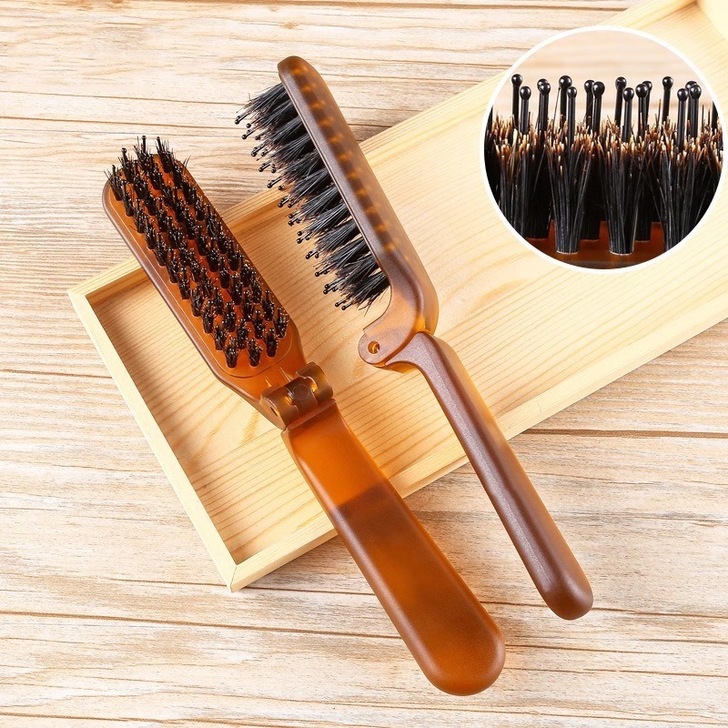 Peigne pliable à poils synthétiques [lot de 2]