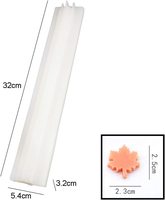 Colonne de Tube de feuille d'érable, moule de bougie de savon en Silicone, fournitures de fabrication de savon, moule en Silicone pour savon