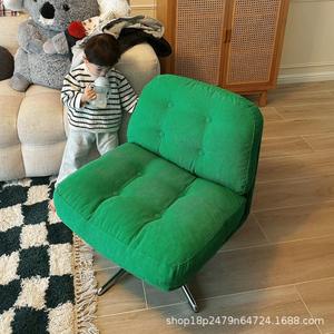 Sillón reclinable Dewey Linger, sillón giratorio individual con relleno de espuma, reclinable manual para sala de estar, balcón, apartamento pequeño - Product Image 3