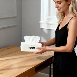 Muestra Gratuita de Pañuelos Faciales de <span class=keywords><strong>Seda</strong></span> Premium, Impresión Personalizada de Fábrica OEM, <span class=keywords><strong>Papel</strong></span> de Pulpa de Madera Virgen, 13.5 g x 5 Capas, 140*180 mm - Product Image 2