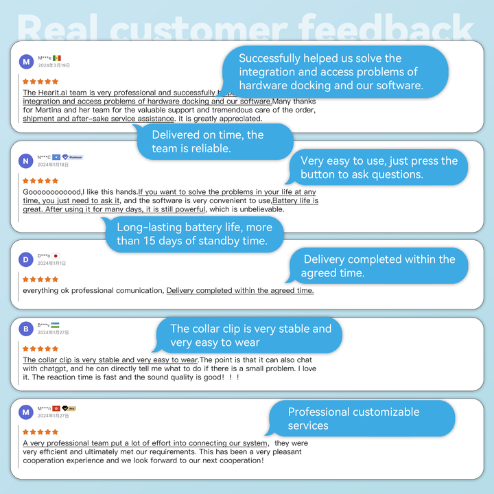 AI Enabled Voice Interaction Interactive Microphone Smart Ai Products Mini ChatGPT Compatible Audio Device Collar Microphone