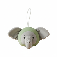 Porte-monnaie unisexe en peluche au design unique et personnalisé, écologique, avec pendentif éléphant en peluche confortable et porte-clés mignon