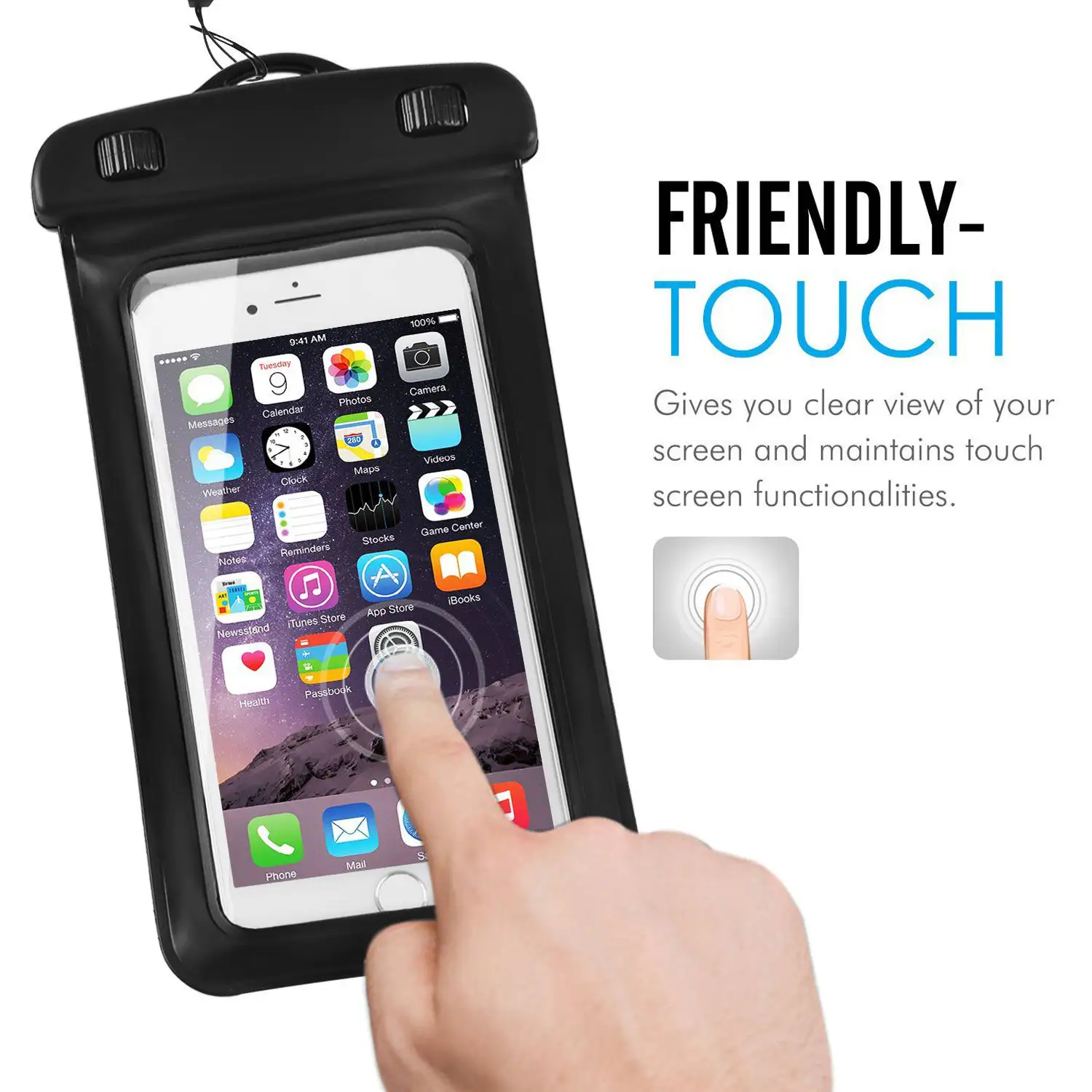 Top seller waterproof mobile phone cases universal water proof phone pouch waterproof floating phone bag with lanyard