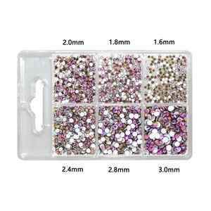 Perles en cristal de verre pour manucure, fabrication de bijoux, manucures DIY, outils d'art des ongles, colle, accessoires vestimentaires, 864 pièces/boîte - Product Image 2