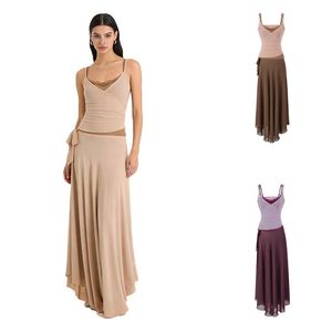 Vestido plisado de cintura alta para mujer - Product Image 1