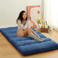 Colchón Japonés para Piso, Futón, Colchoneta Gruesa de Tatami, Colchón Portátil para Dormir, Cama de Piso Tamaño Completo, Tamaño Individual, Cómodo