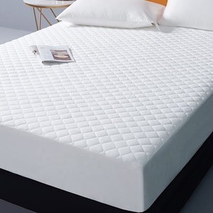 Protector de colchón <span class=keywords><strong>impermeable</strong></span> 100% poliéster, <span class=keywords><strong>Funda</strong></span> de colchón acolchada de estilo ajustado resistente a los insectos para cama de Hotel - Product Image 4