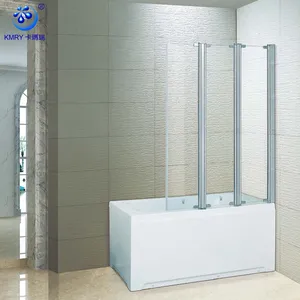 KMRY 3 Panels Faltglas Badezimmer Dusch wand Für Badewanne Badewanne, Faltbare Glas dusche Badewanne Bildschirm