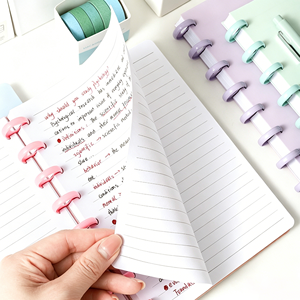 Carnet <span class=keywords><strong>de</strong></span> planification à anneaux 2026 Mushroom Ring A5/B5, 80 feuilles, papier 100g, couverture PP, journal/agenda pour le bureau <span class=keywords><strong>et</strong></span> l'école - Product Image 5
