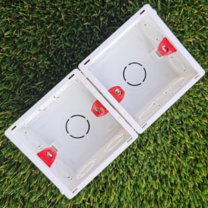 86 type square Pvc Electrical Switch Box Waterproof Switch Junction Box 1 gang 2 gang under wall mount box