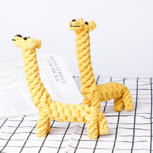 Jouet à mâcher pour chien en corde <span class=keywords><strong>de</strong></span> coton tressée durable, jouet à mâcher tissé résistant aux morsures pour le nettoyage des dents - Product Image 4