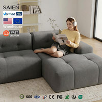 Canapé modulable en mousse à mémoire de forme, design moderne en forme de L, fabrication directe usine, OEM/ODM, vente en gros de meubles pour salon