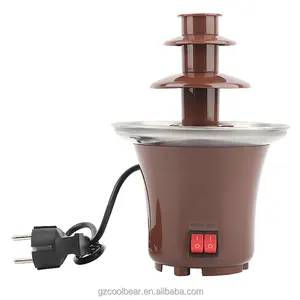 Mini Schokoladen brunnen Fondue Mechine Electric 3 Tier Haushalt EU Plug für Party Snack Food