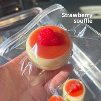 Jouet Squishy en forme de gâteau soufflé aux myrtilles, à remontée lente, doux à presser, anti-stress, cadeau amusant pour enfants et adultes