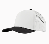 Casquette de golf OEM personnalisée et imperméable à l'eau 5 panneaux 2 tons Casquette de golf perforée avec logo personnalisé Casquette de baseball de qualité supérieure Casquette en corde