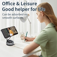 Support de téléphone monté sur voiture avec aspiration sous vide flexible rotatif à 360 degrés utilisation de bureau avec fonction magnétique pour iPhone 12