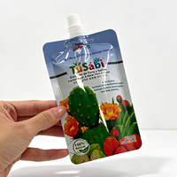 Sachets d'emballage pour jus de fruits, pochettes à bec verseur pour jus de fruits, sachets Mylar, sachets personnalisés pour jus de fruits, pochettes verticales avec bec verseur