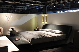 Nội Thất Phòng Ngủ Gia Đình Hiện Đại Kiểu Mỹ Giường Cỡ King Bọc Nhung Màu Xám Thanh Lịch Giường Đôi Hình Thoi Đẹp Cho Khách Sạn Thiết Kế Mới - Product Image 3