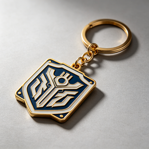 Porte-clés personnalisé en alliage de zinc émaillé, motif guerrier abstrait original, en métal, pour souvenir ou <span class=keywords><strong>cadeau</strong></span> - Product Image 3