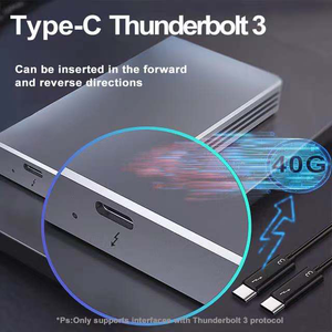 Acasis High-Speed Thunderbolt <span class=keywords><strong>3</strong></span> 40Gbps Nvme M.<span class=keywords><strong>2</strong></span> Ssd Behuizing 2Tb Aluminium USB-C Met 40Gbps Kabel - Product Image 6