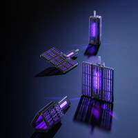 Qualitell – Nouvelle raquette électrique anti-moustiques rechargeable à LED, grande maille, pour la lutte antiparasitaire domestique