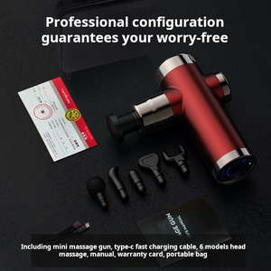 Fabricante de tamaño de bolsillo portátil de mano silencioso Motor sin escobillas de velocidad <span class=keywords><strong>Variable</strong></span> pistola de masaje de tejido profundo para cuerpo completo - Product Image 4