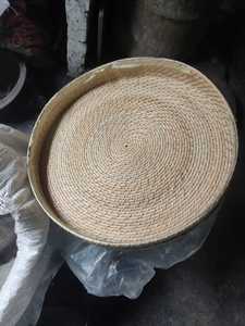 ตะกร้าสานสไตล์หวายแฮนด์เมดสไตล์สานสำหรับใส่อาหารถาดเสิร์ฟอาหารแบบถือถาดสำหรับห้องครัว - Product Image 5