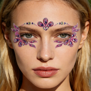 Pegatinas de Maquillaje de Ojos con Pedrerí<span class=keywords><strong>a</strong></span> Multicolor de Lujo para la Frente, Adornos de Pedrerí<span class=keywords><strong>a</strong></span> para Escenario y Fiestas - Product Image 4