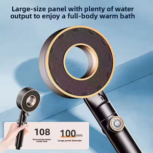 Soffione doccia portatile YF moderno a forma cava, ad alta pressione, con 3 modalità, filtro e funzione pioggia, con pulsante di pausa per il bagno - Product Image 4