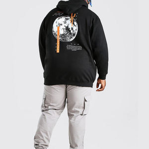 2021 Unisex de gran tamaño 100% algodón Sudadera con capucha sublimación personalizada Logo Drop Shoulder sudadera bordada de talla grande de invierno para hombres - Product Image 3