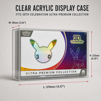 Affiche magnétique classique résistante aux UV, protection de boîte UPC pour la 30e célébration, couvercles magnétiques en acrylique détachables, directement de l'usine